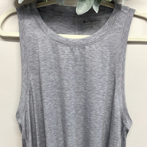 Athleta Essence relaxed High Low Tank Heather Gray S - Picture 2 of 12